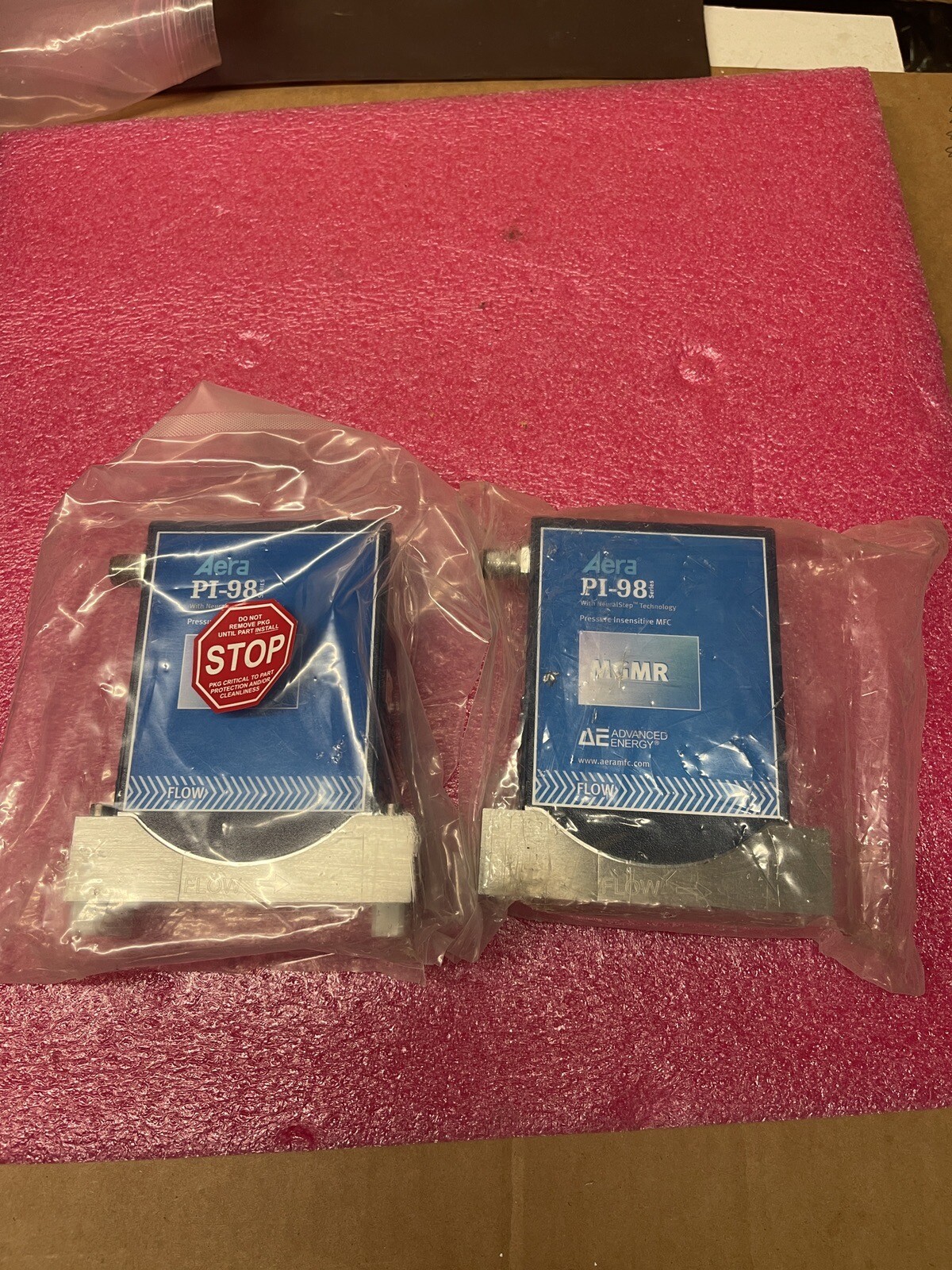 2 AERA PI-98 MASS FLOW CONTROLLER, GAS N2, MODEL: FCPI980CBAXDIDJAA