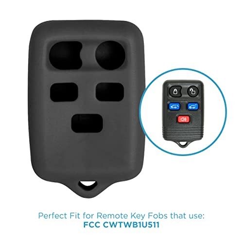 Keyless2Go Replacement for New Silicone Cover Protective Case for 5 Button