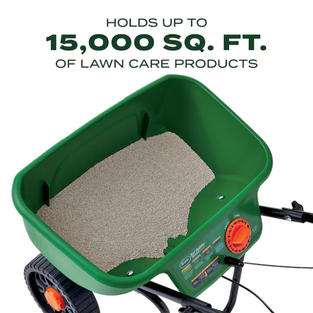 Scotts Turf Builder EdgeGuard DLX Broadcast Spreader 46-lb Capacity Compatible
