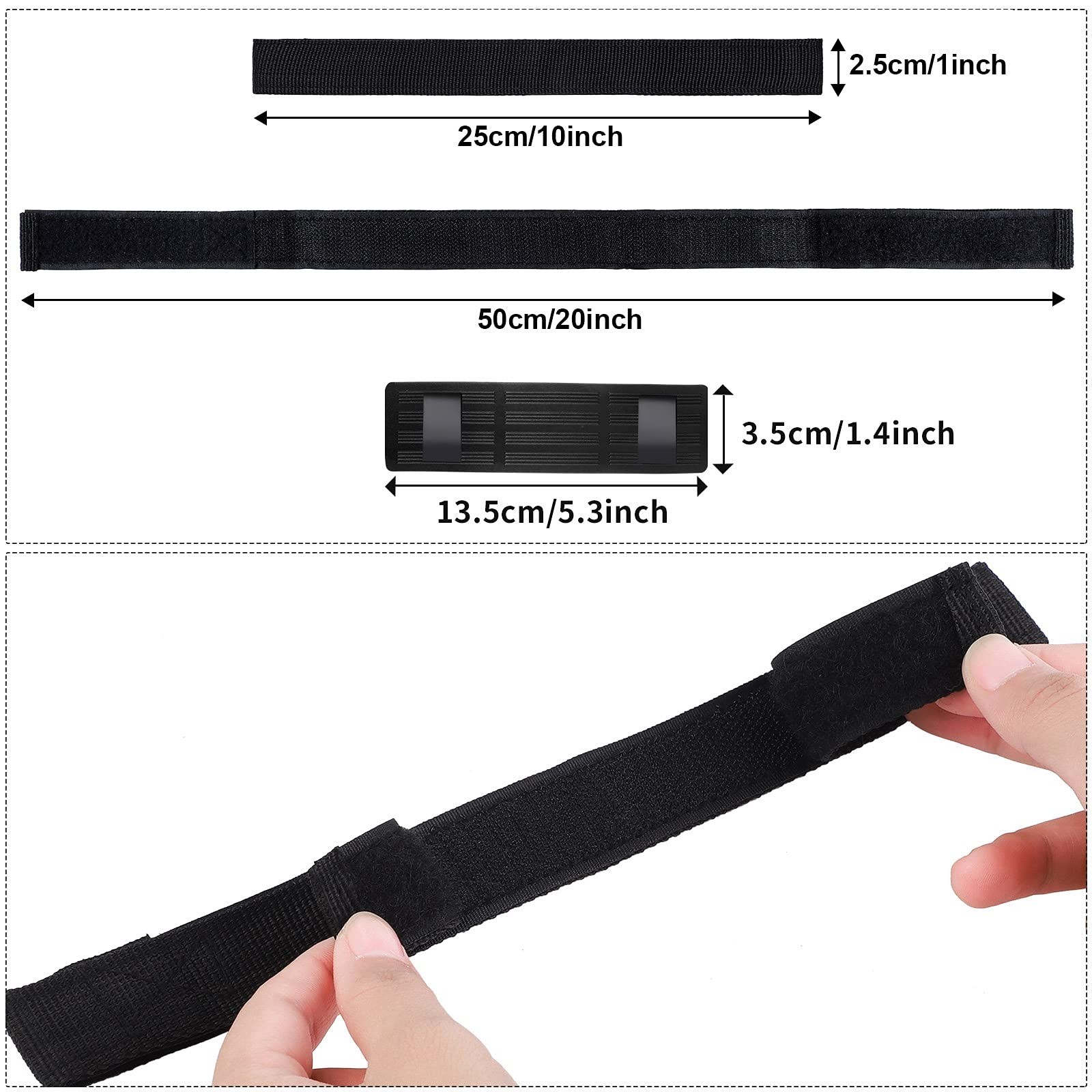 Aodaer 8 Pack Adjustable Hoverboard Straps Replacement Straps and Strap Prote...