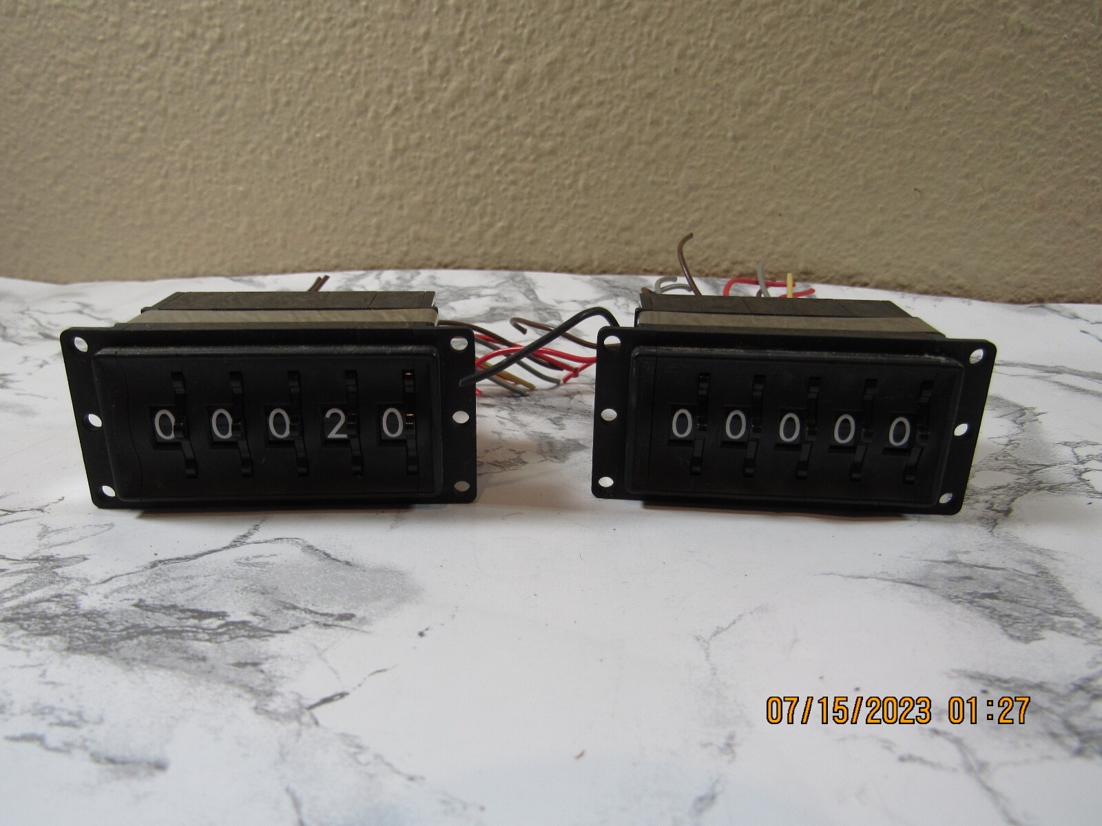Qty. 2 Digitran Panel Plug-In 5-Digit Number Counter Modules Series 29000