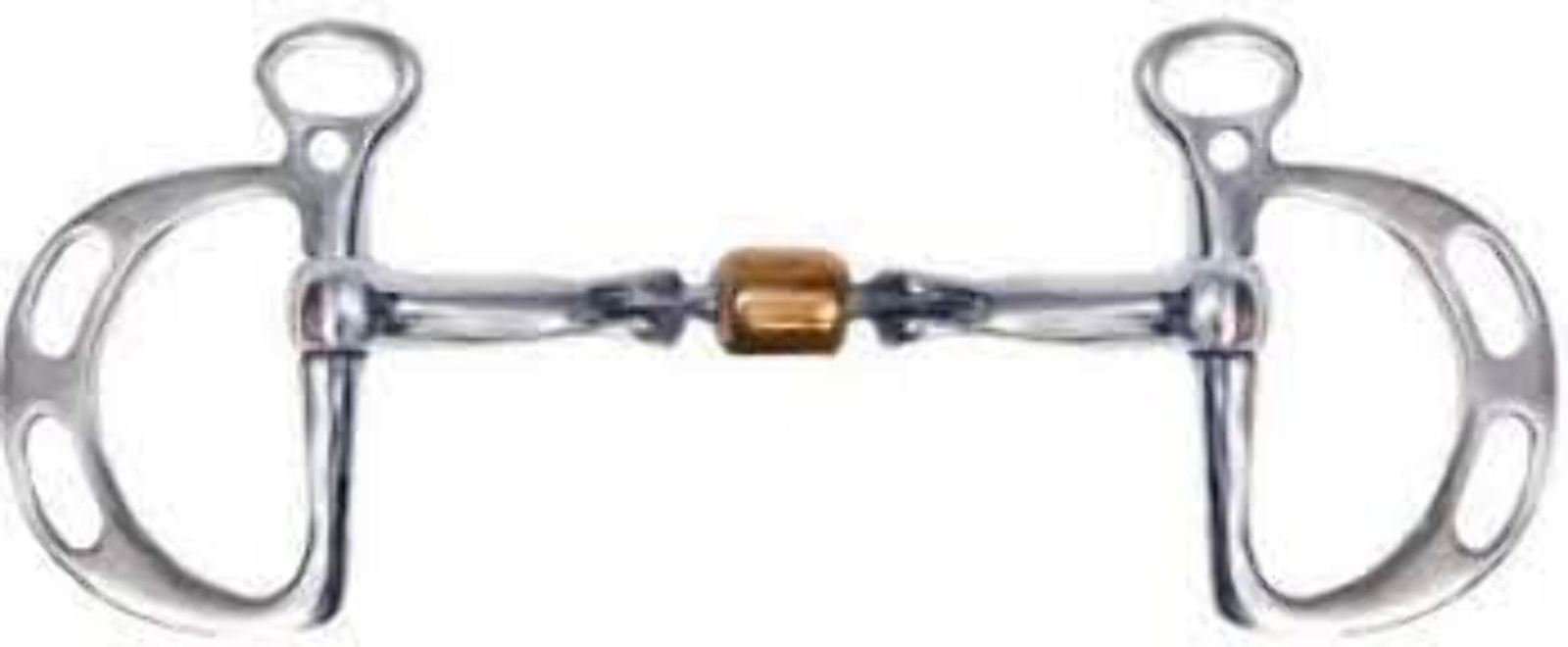 Showman Stainless steel KIMBERWICK STYLE BIT w/ Copper Roller 5" Mouth D cheeks