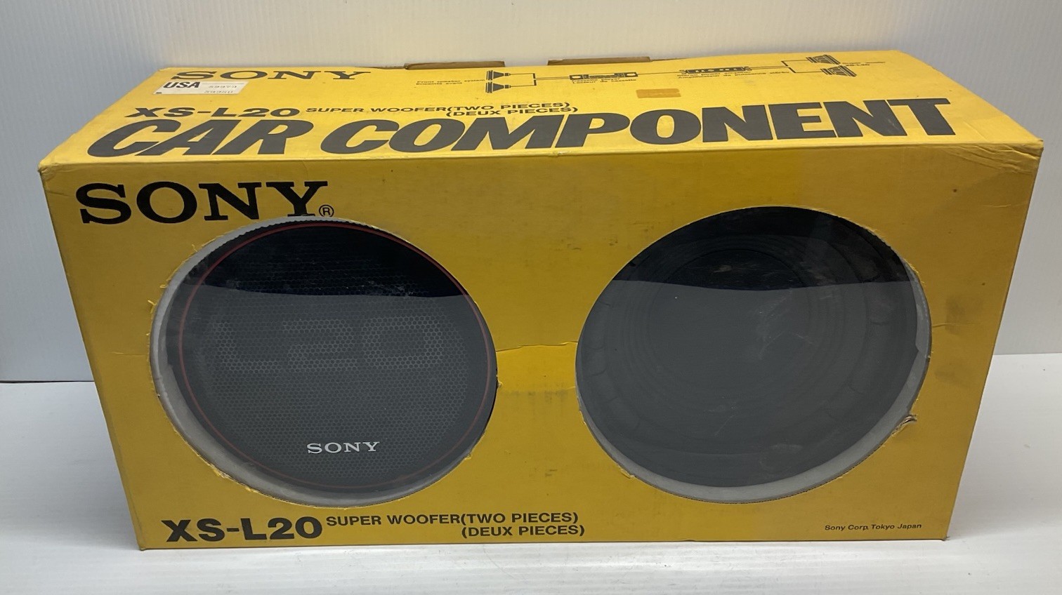 Vintage NOS Sony XS-L20 Super Woofer Speakers 8 Inch - Read