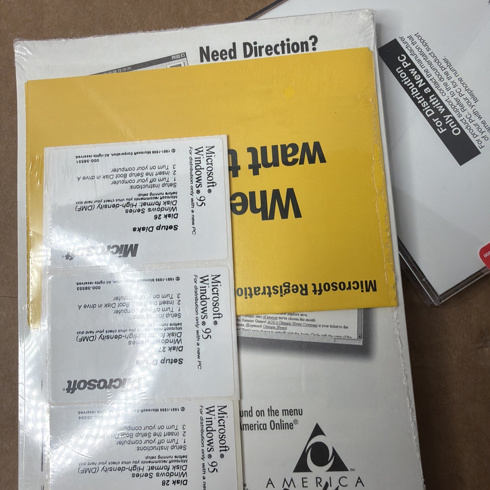 Microsoft Windows 95 Install CD-ROM Product Key & User Guide