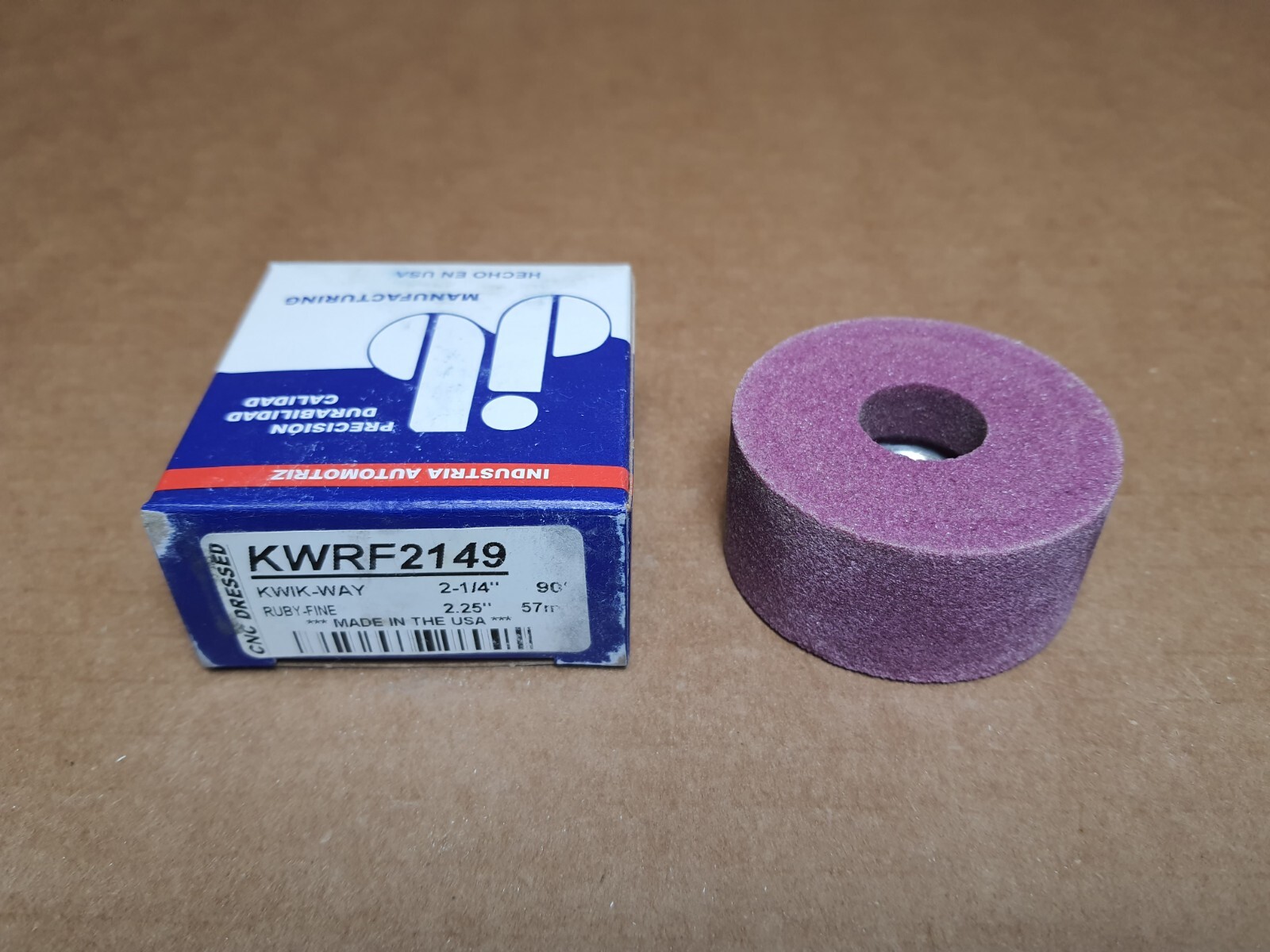 2-1/4" Kwik-Way Valve Seat Grinding Wheel (Ruby Fine)