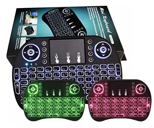 Mini Wireless Keyboard with Touchpad Mouse. LED Backlit