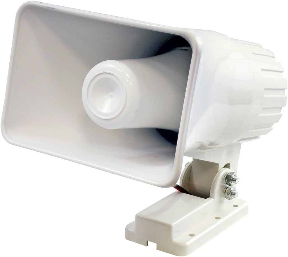 Weather Proof PA Speaker Horn CB Radio Indoor Outdoor Siren Game Call 50W 6