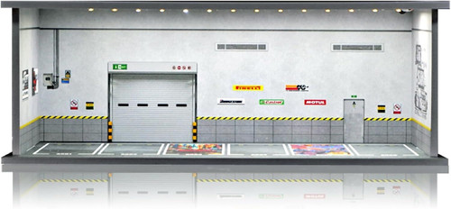 1/64 Scale Cars Display Case: Toy Car Parking Garage with LED Light Depot