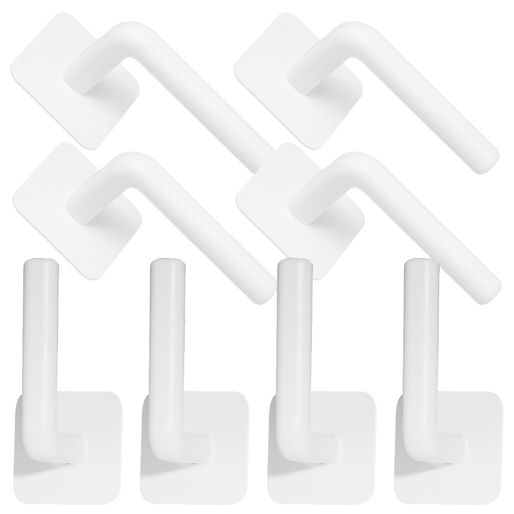 8 Pcs Sticker Hooks for Hanging Plastic Sticky Adhesive Towel Removable
