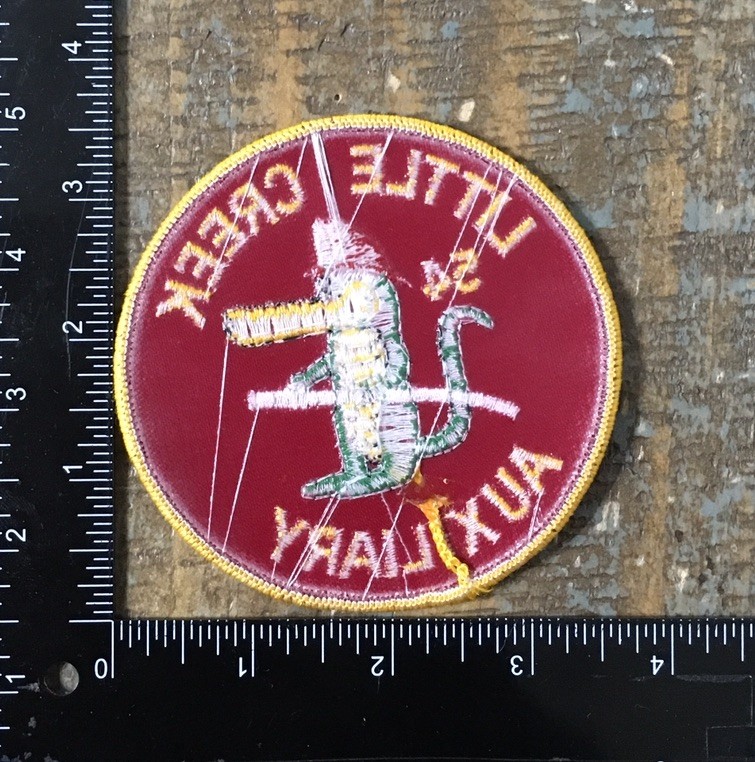 Vintage LITTLE CREEK FIRE AUXILIARY 54 Delaware Firefighter Patch