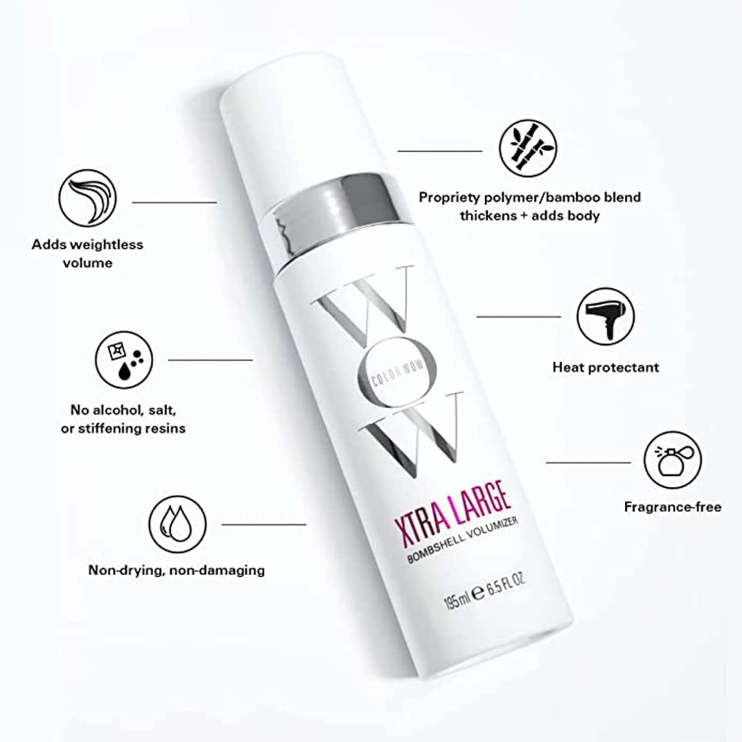 COLOR WOW Xtra Large Bombshell Volumizer Alcohol-Free Technology for Lasting