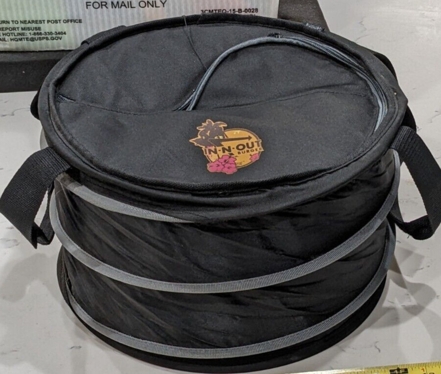 COLLAPABLE / PORTABLE HOT AND COLD INSULATED IN-N-OUT COOLER WITH BOTTLE OPENER