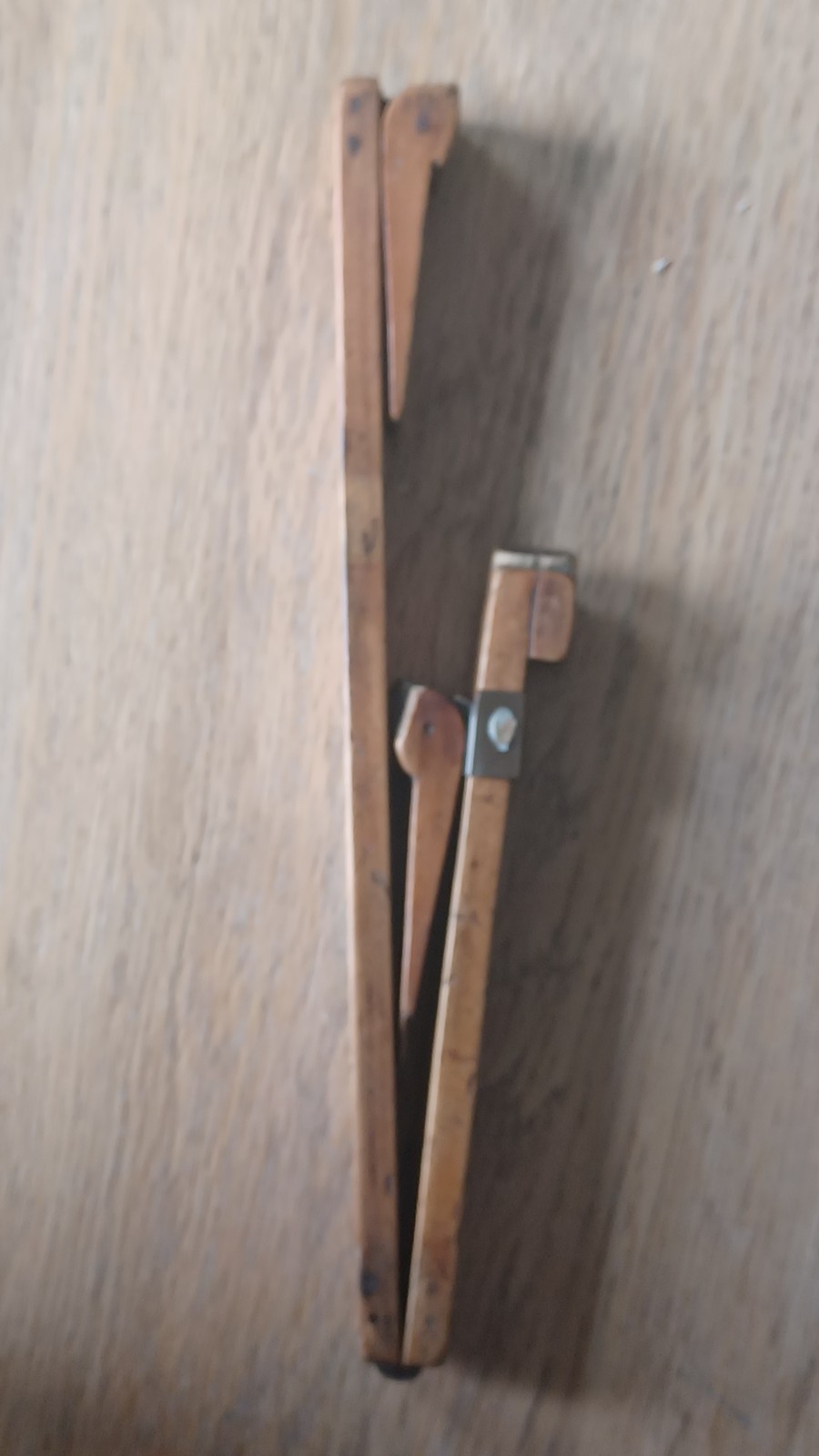 Antique Wooden Foot Measure By W. ADAMS