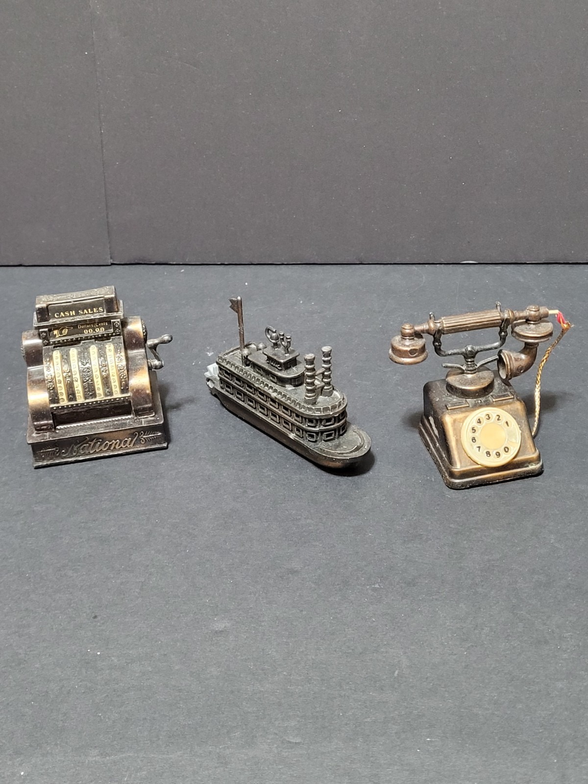 Vintage Diecast Miniature Metal Pencil Sharpeners - Lot of 3