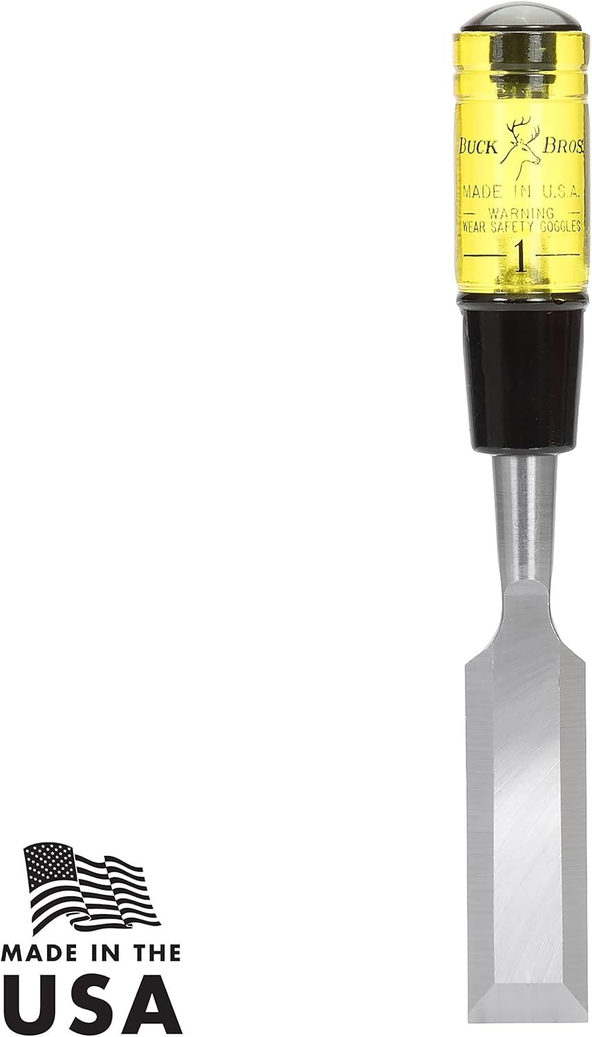 1 Inch Wood Chisel for Paring Finishing Woodworking Tool Tempered Steel USA M...