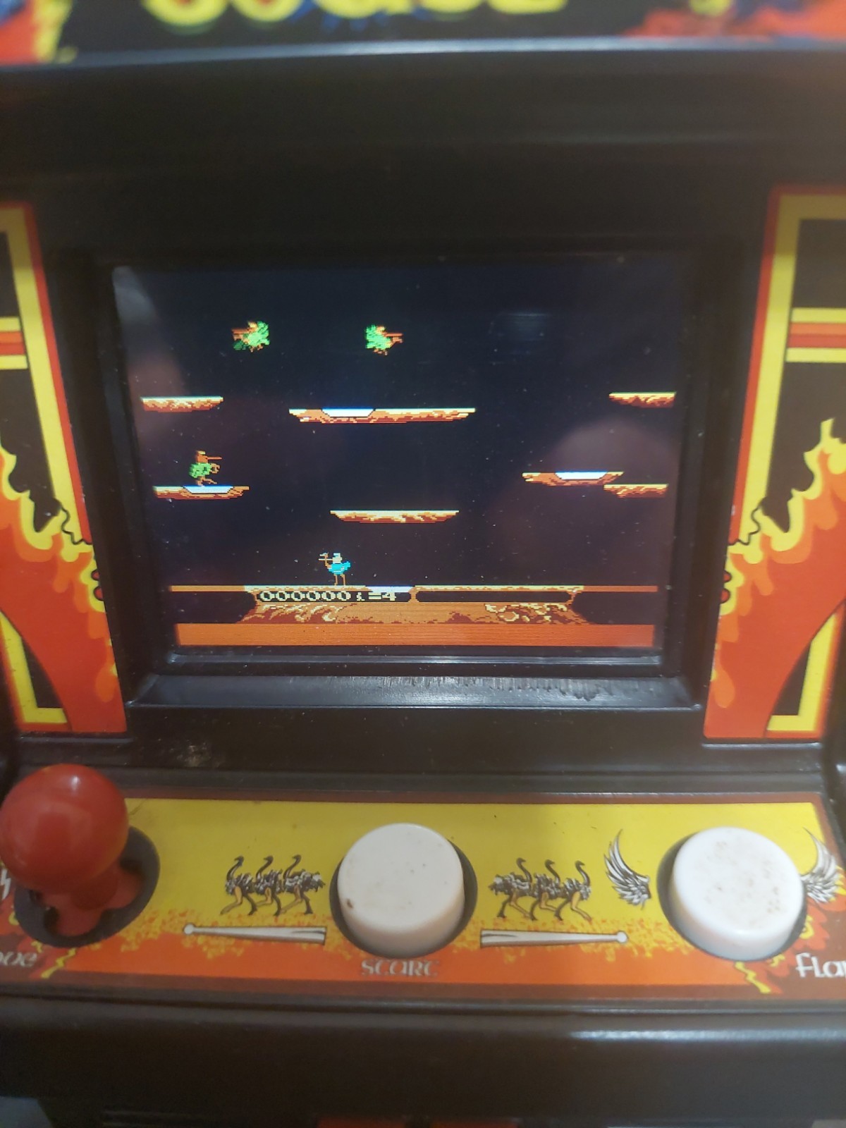 JOUST Arcade Classics Midway Mini Arcade Machine Handheld Retro Game TESTED