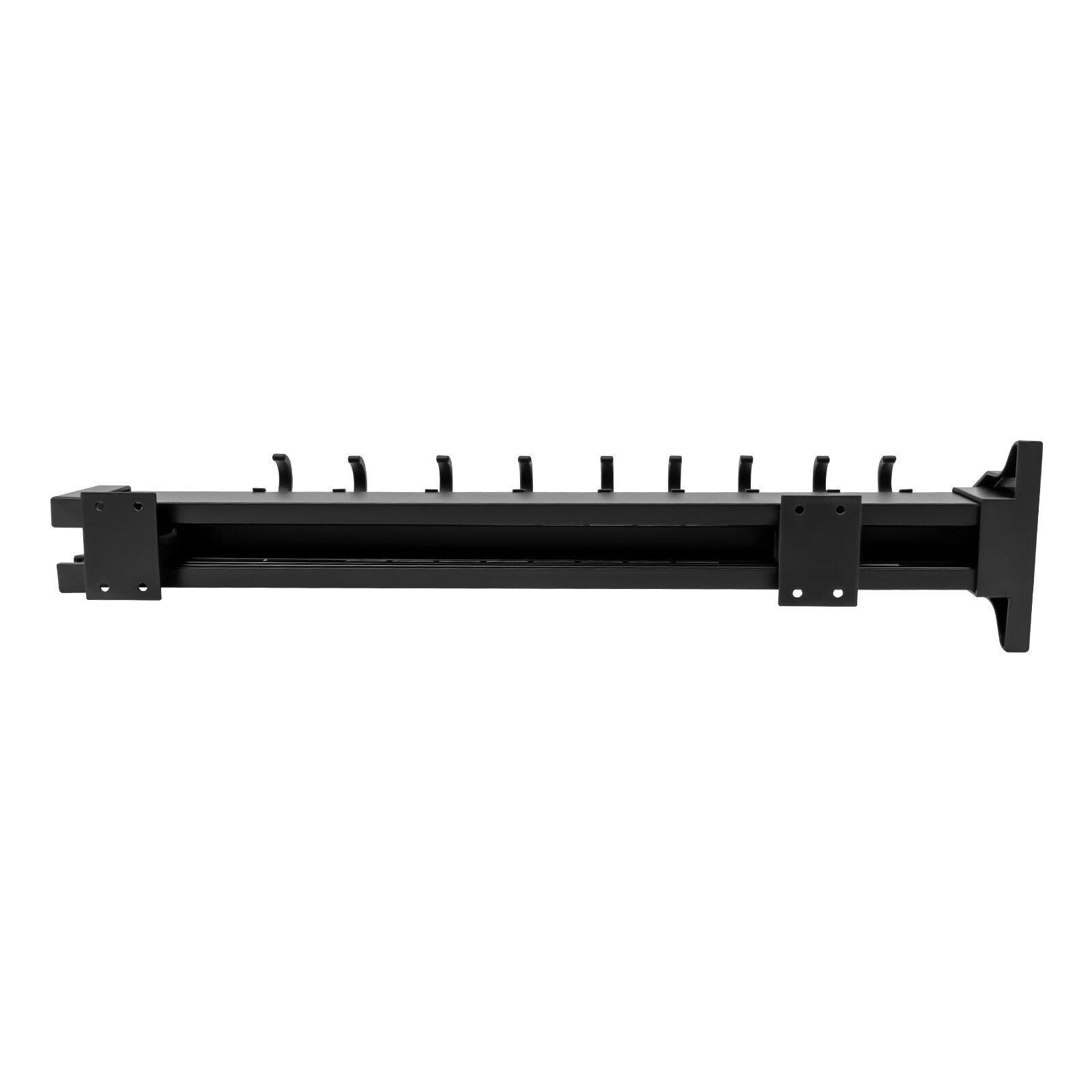 Pull-out Storage Rack Multifunctional Kitchen Organizer Hanging Pot Rack Black