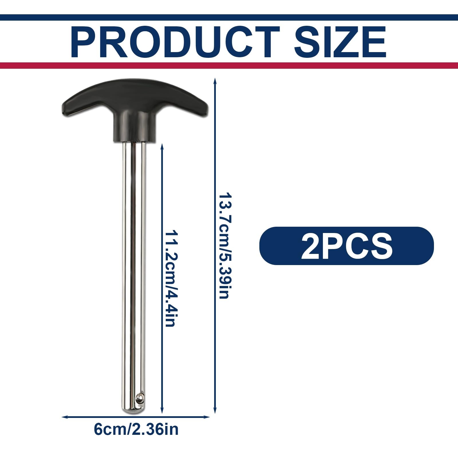 Heavy-Duty Replacement Pins for Home Gym Weight Stack - 2 Pack