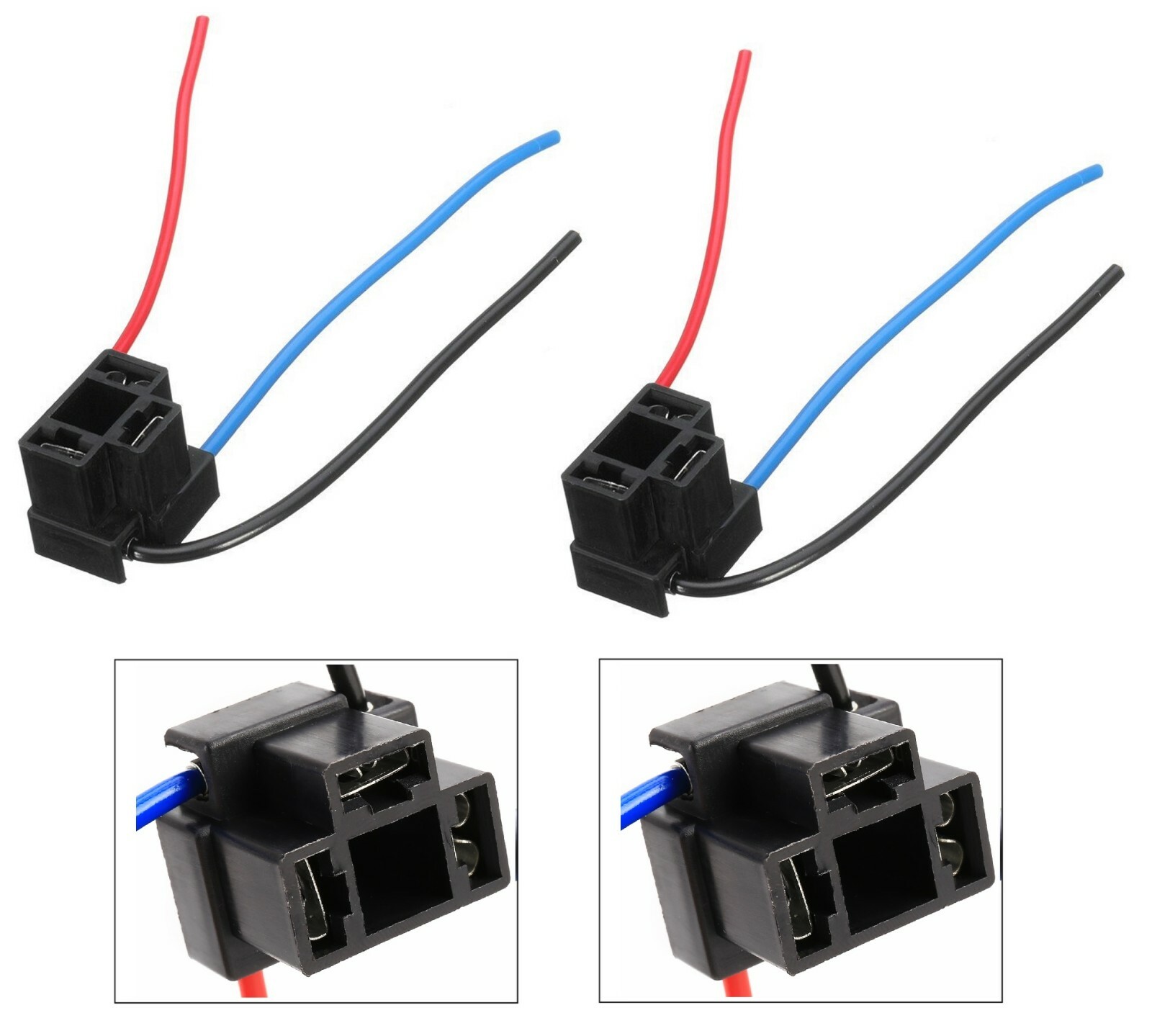Wire Pigtail Female P A H6054 Two Harness Headlight Bulb Socket Replacement Lamp