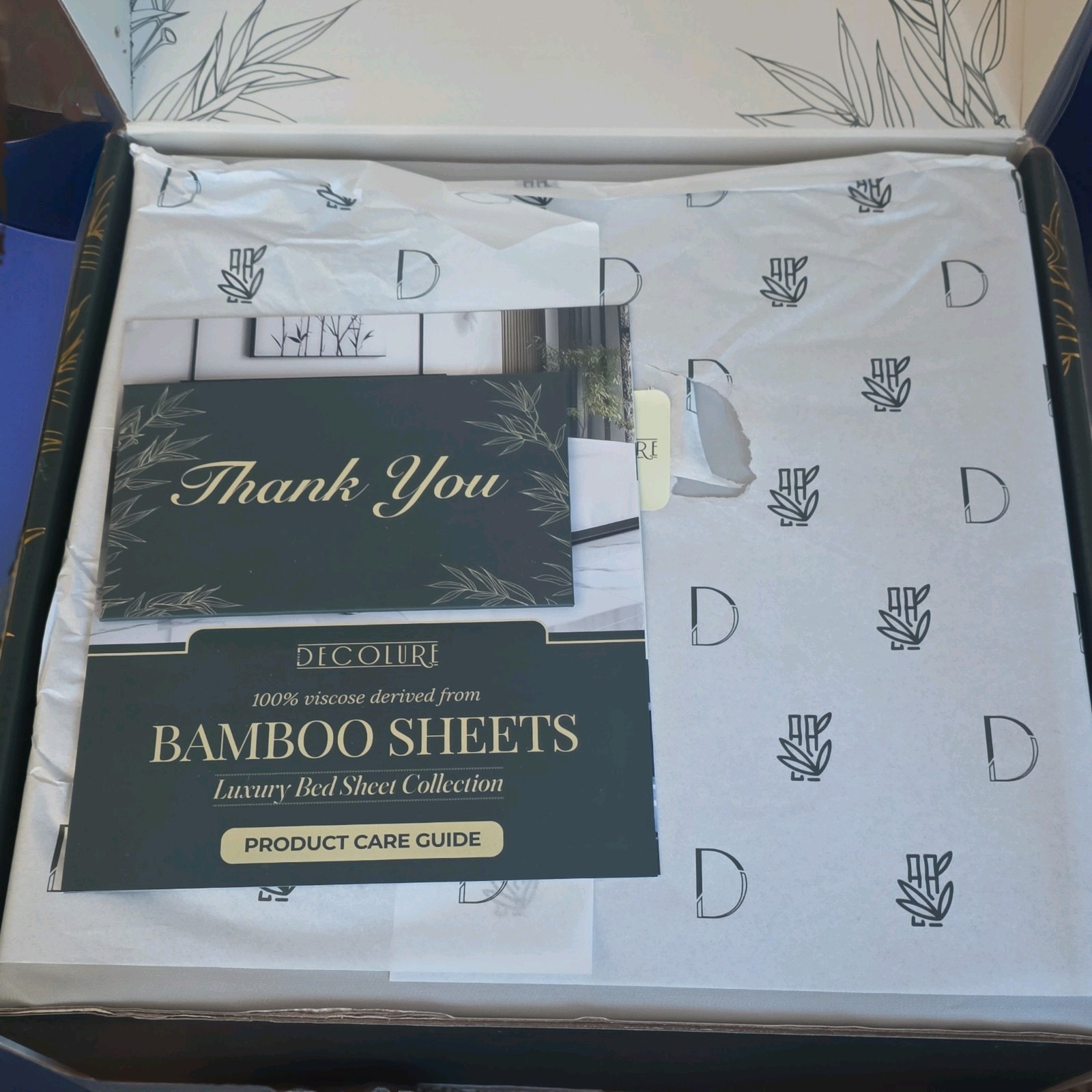 DECOLURE Bamboo Viscose Cooling 6-Piece Sheet Set King Light Grey