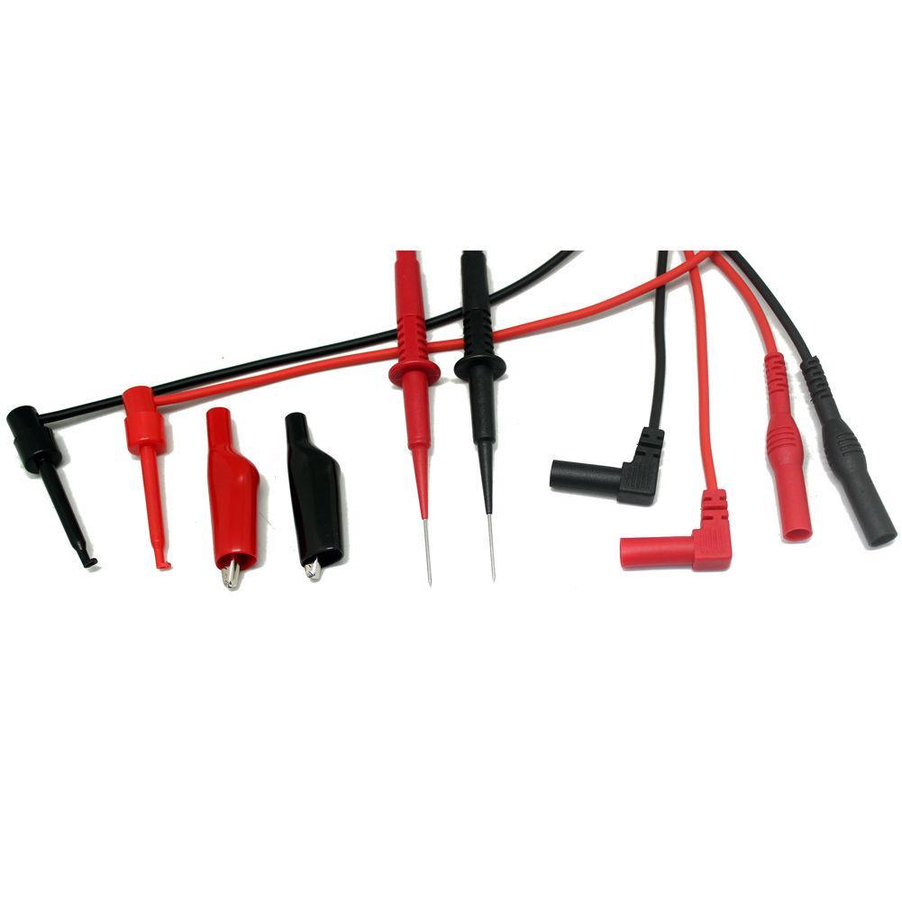 Needle tip test lead mini-hooks alligator clips PVC extensions TLP20155