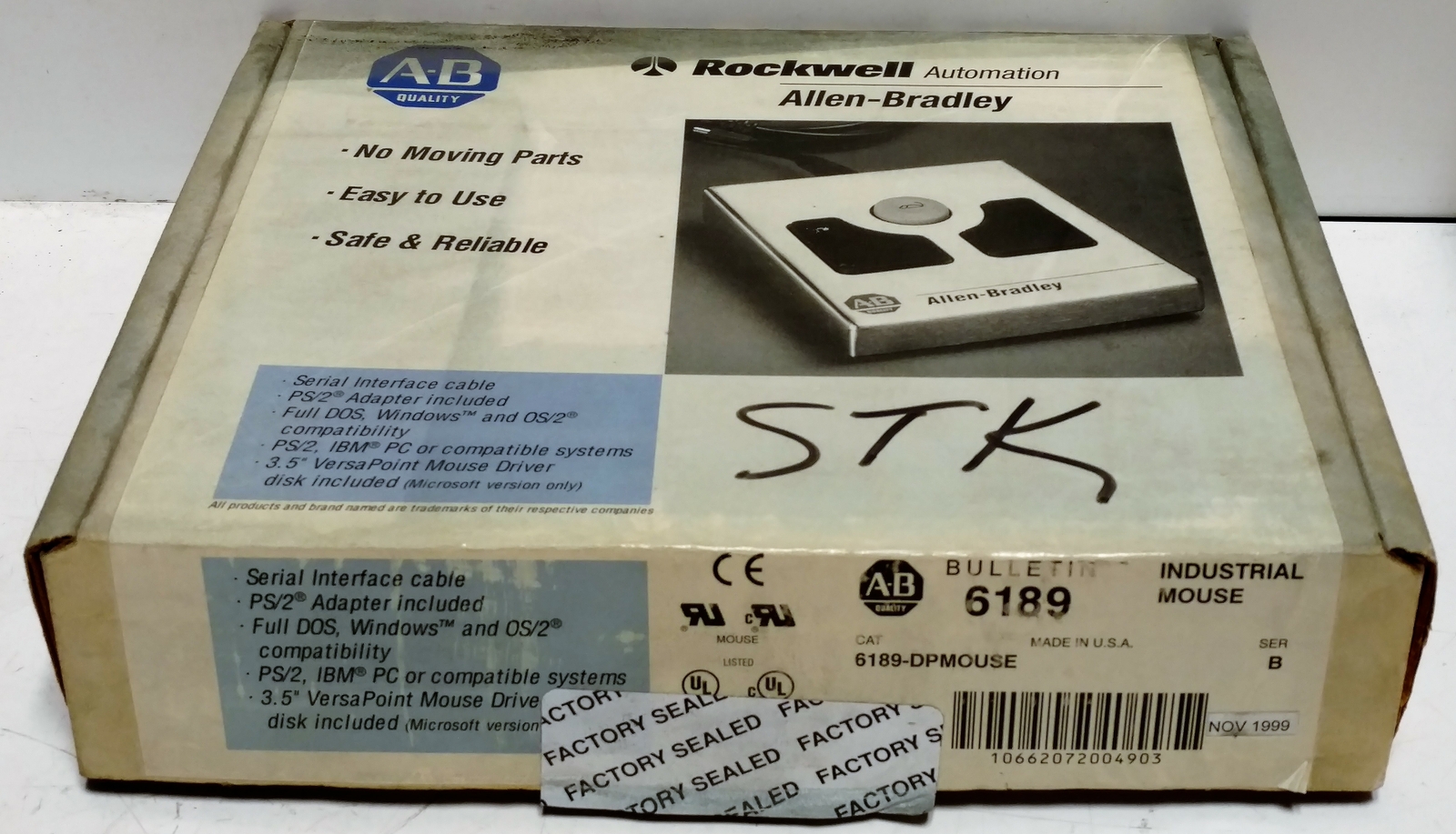 Allen-Bradley 6189-DPMOUSE Industrial Mouse