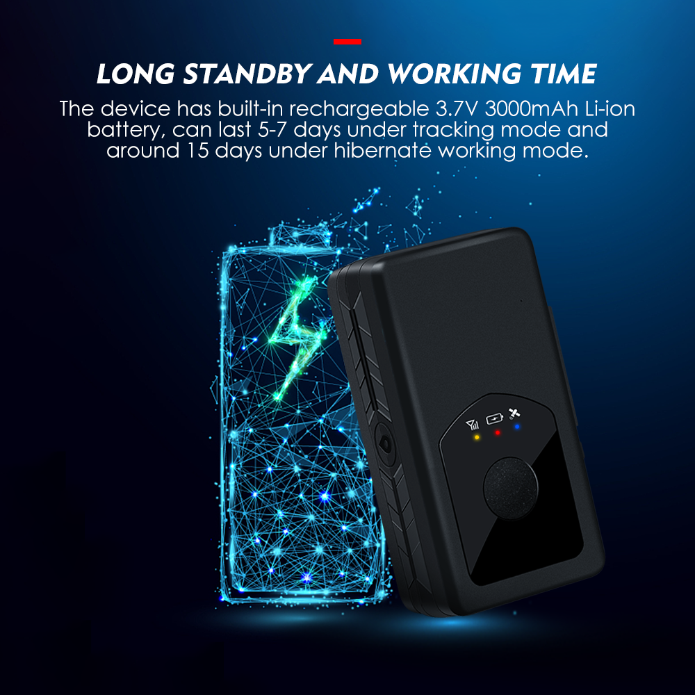4G GPS Tracker Portable Mini GPS Tracking APP 3000mah Waterproof Voice Monitor