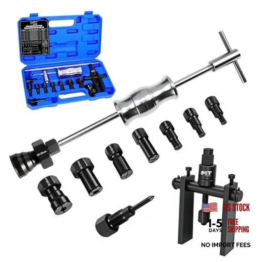 SGT 12pcs Blind Hole Collet Bearing Puller Set,Internal Bearing Extractor