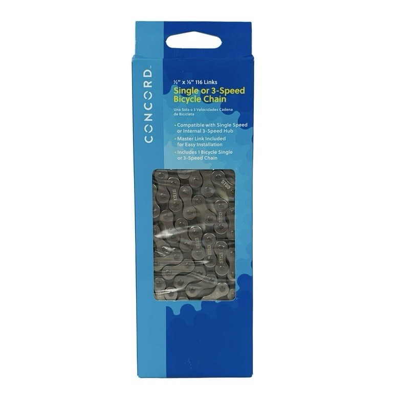 Concord Replacement Multi-Speed Steel Bicycle Chain, 10-24 Speed, NEW, OPEN BOX!
