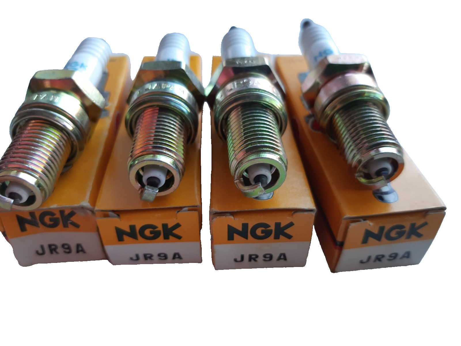 4 x GENUINE NGK JR9A SPARK PLUGS -NOS