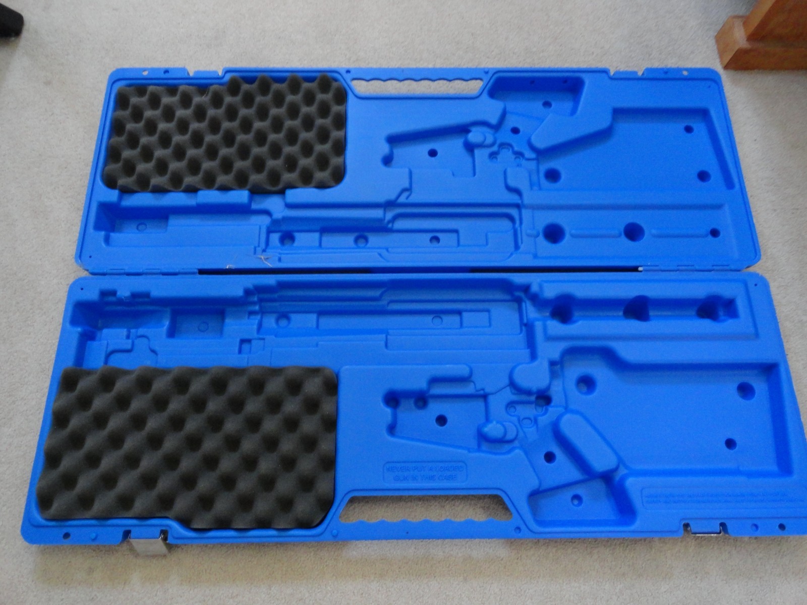 Rock River Arms 223.Rifle Hard Plastic Blue Gun Case Made in the USA "MINT!!"