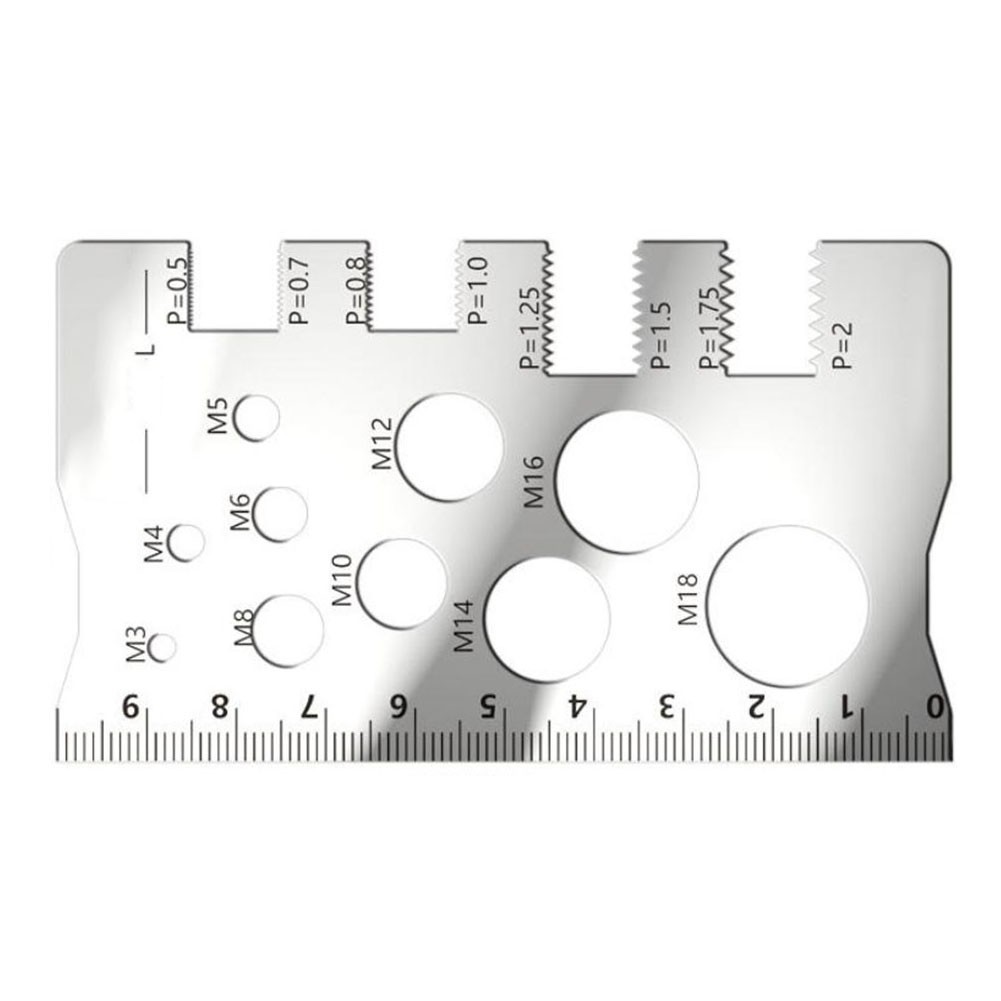 2PCS Screw Thread Pitch Gauge for Measuring Various Screw Specifications
