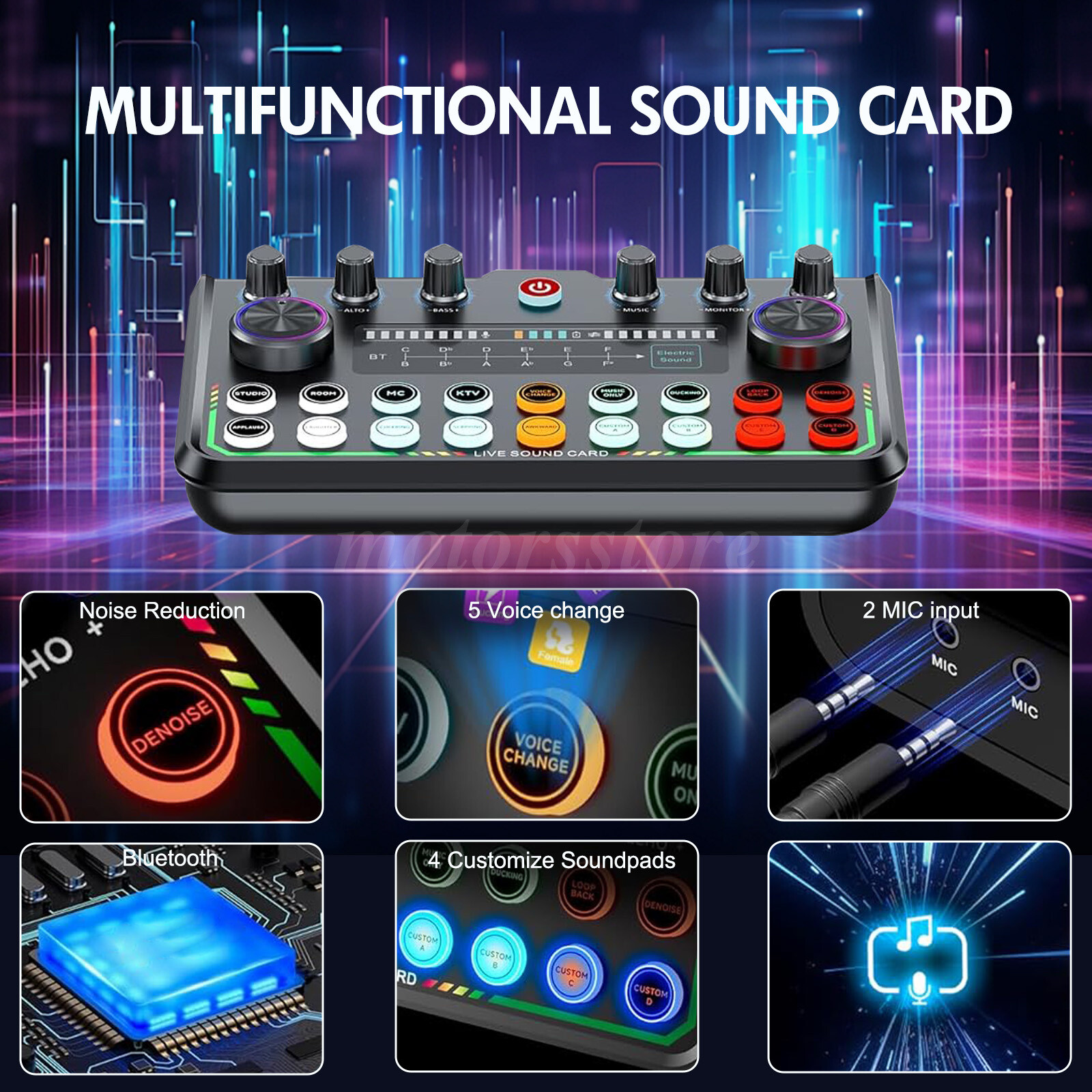 Professional Condenser Microphone Kit Complete Set For Podcast Studio Recording