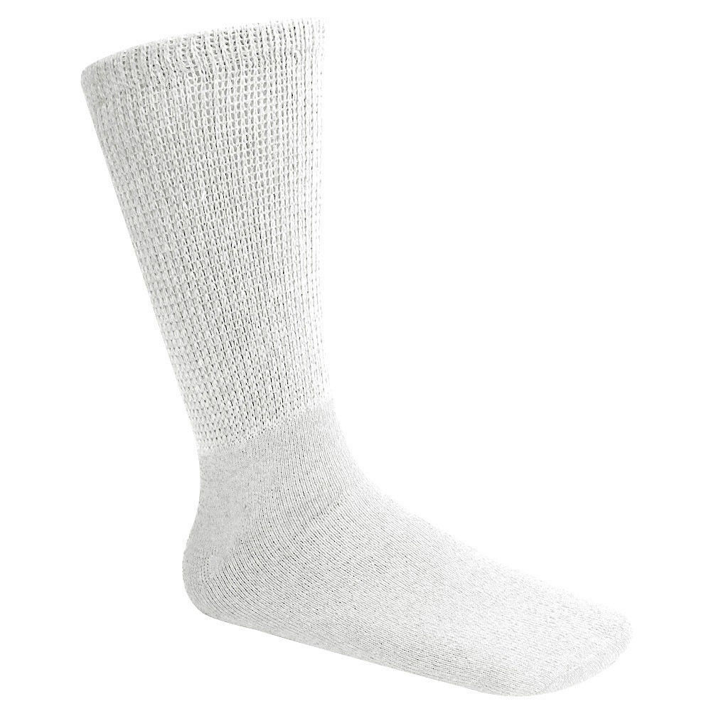 12 Pairs Men's Circulatory Diabetic Crew Socks Health Cotton 9-11 10-13 13-15