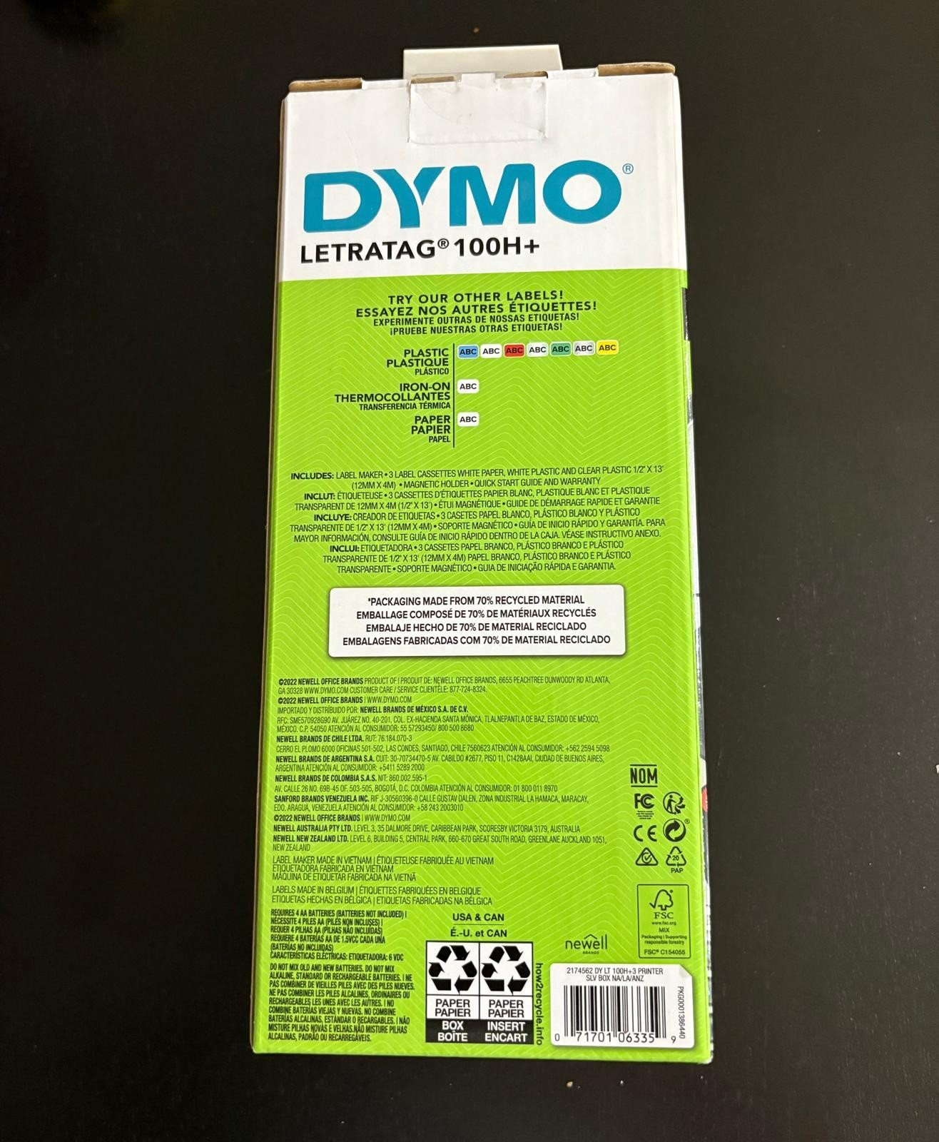The DYMO LetraTag 100H+ Label Maker Value Pack