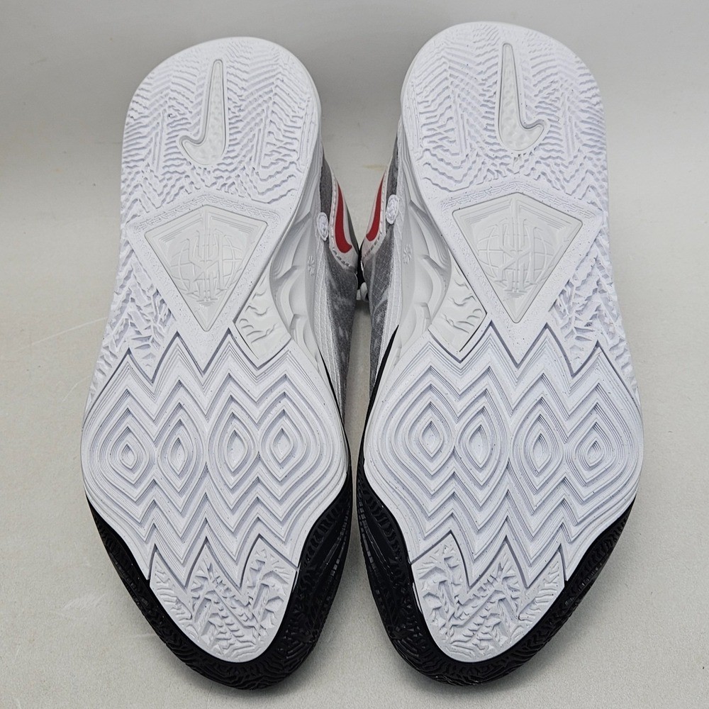 Nike Kyrie 8 Shoes White University Red Sneakers Basketball Mens 8.5 DJ6017