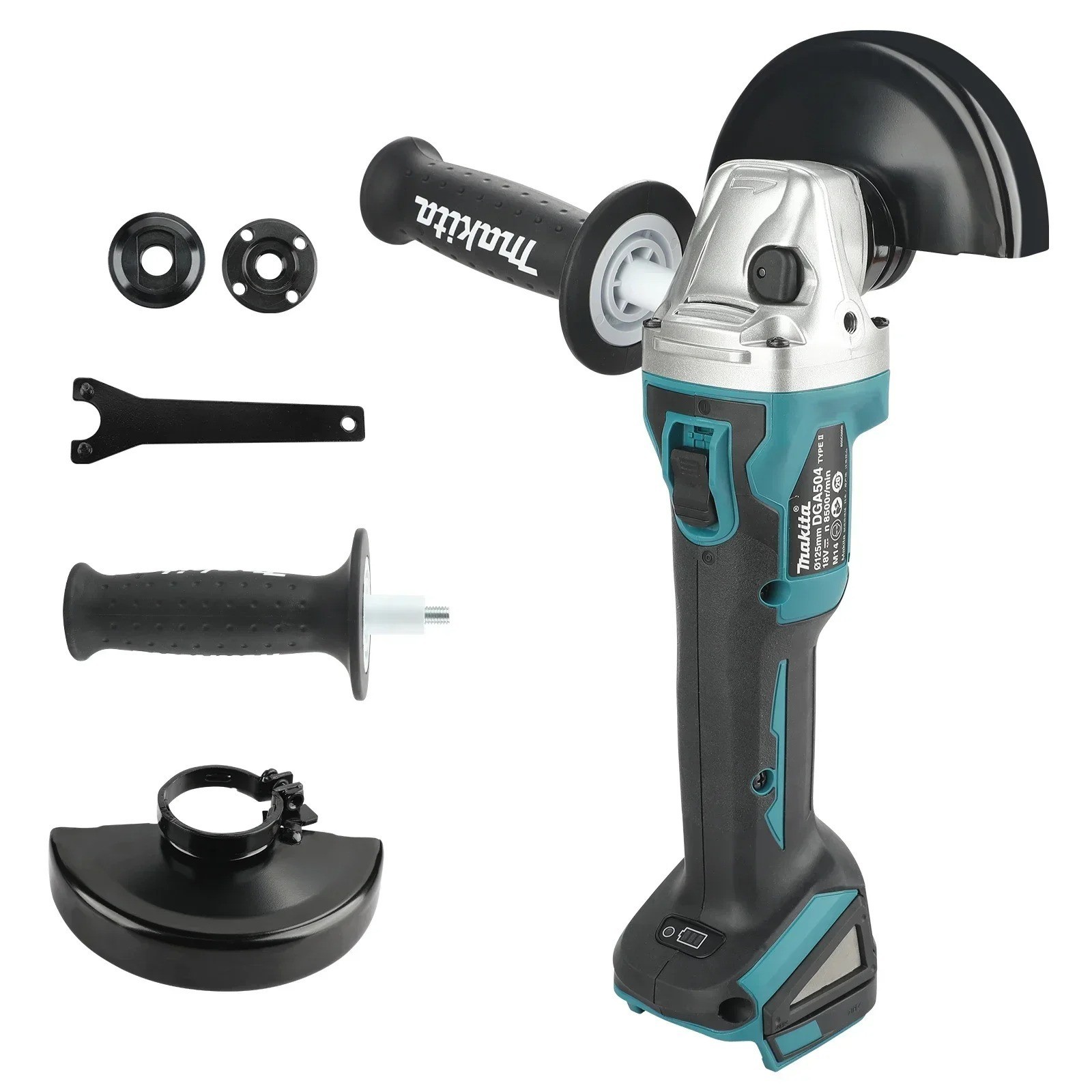 Makita DGA504 18V 6.0Ah 125mm Brushless Cordless Angle Grinder free shipping