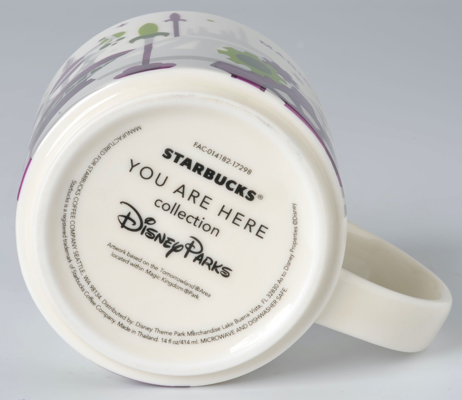Disney Parks Starbucks Magic Kingdom Tomorrowland Ceramic Mug 14 Fl Oz