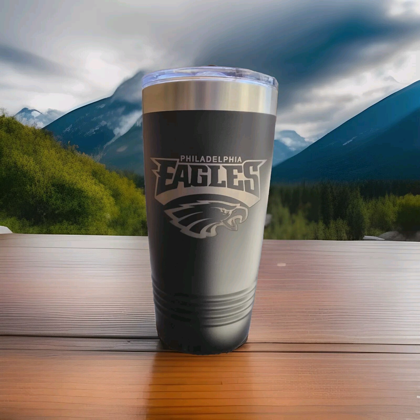 NEW Philadelphia Eagles NFL Football Tumbler Stainless Steel 20oz Engraved Logo