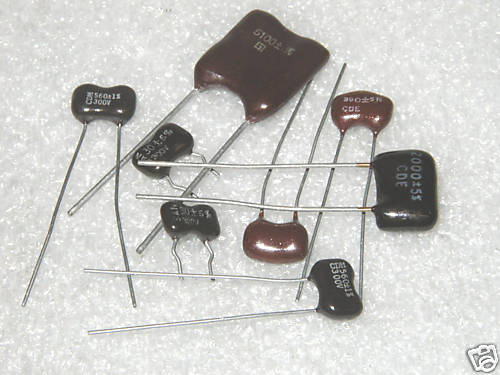 390 pF  5%  500 VOLT  RF SILVER MICA CAPACITORS - 10 pcs