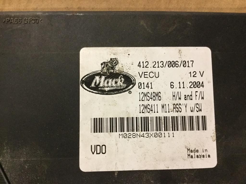 Replaces 2005 MACK E7 ETEC 300 TO 399 HP ENGINE CONTROL MODULE (ECM) , IL