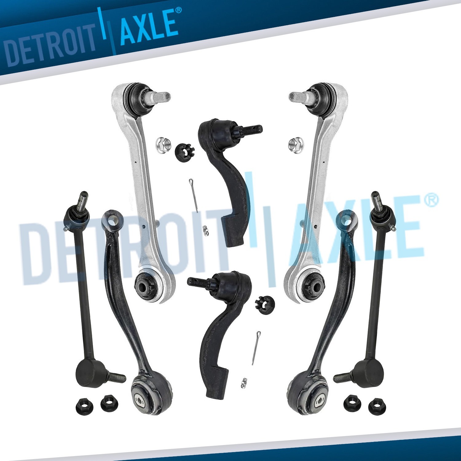 AWD Front Lower Forward Rearward Control Arms End Kit for 2013-2019 Cadillac ATS