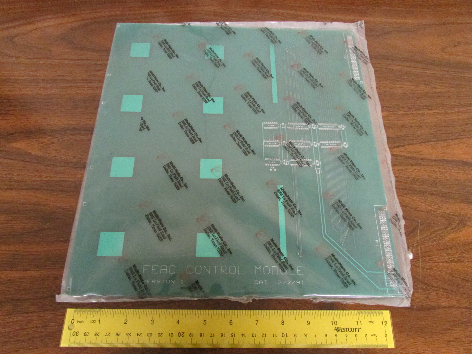 Unpopulated PCB For FEAC Control Module Tall VME Plugin New