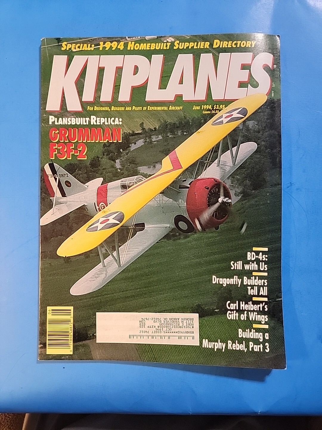 🛩 VINTAGE KITPLANES AVIATION MAGAZINE🔥JUNE 1994