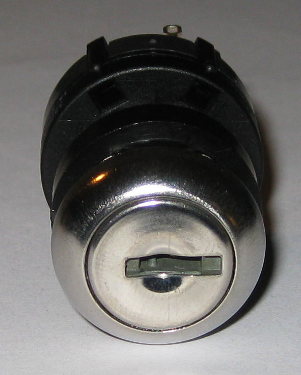 C&K Rotary Keylock Switch - 3 Position C and K Double Pole Switchlock - 2.5 A