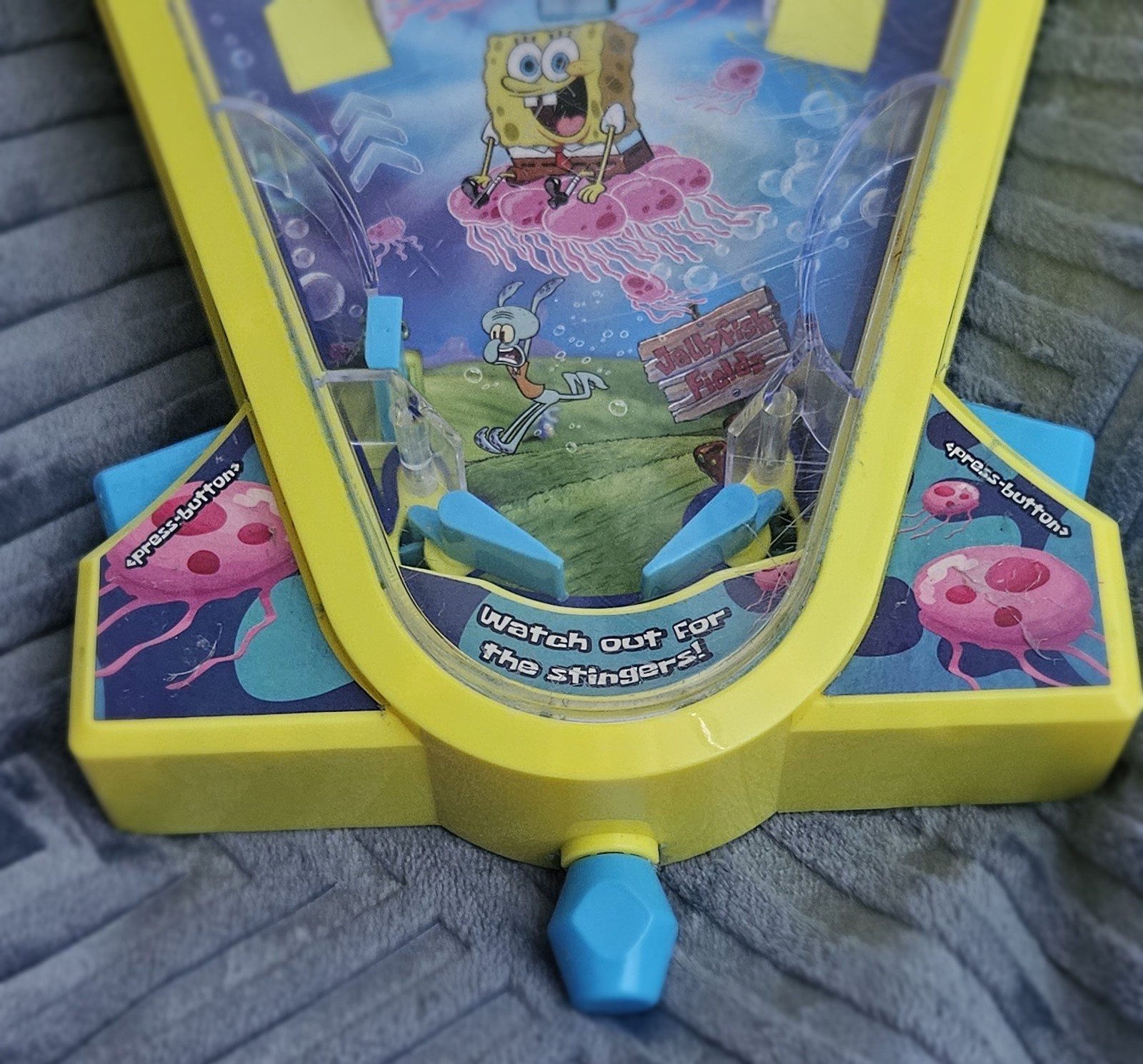 Rare SpongeBob SquarePants Tabletop Pinball Game Nickelodeon Tested Works