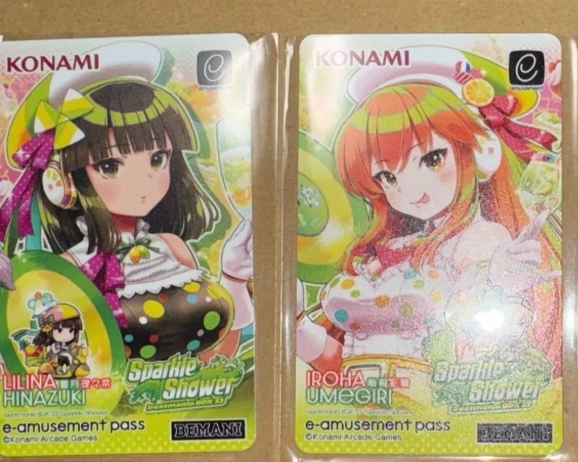 Konami e-AMUSEMENT PASS Card beatmania IIDX 33 Space Shower iroha Lilina