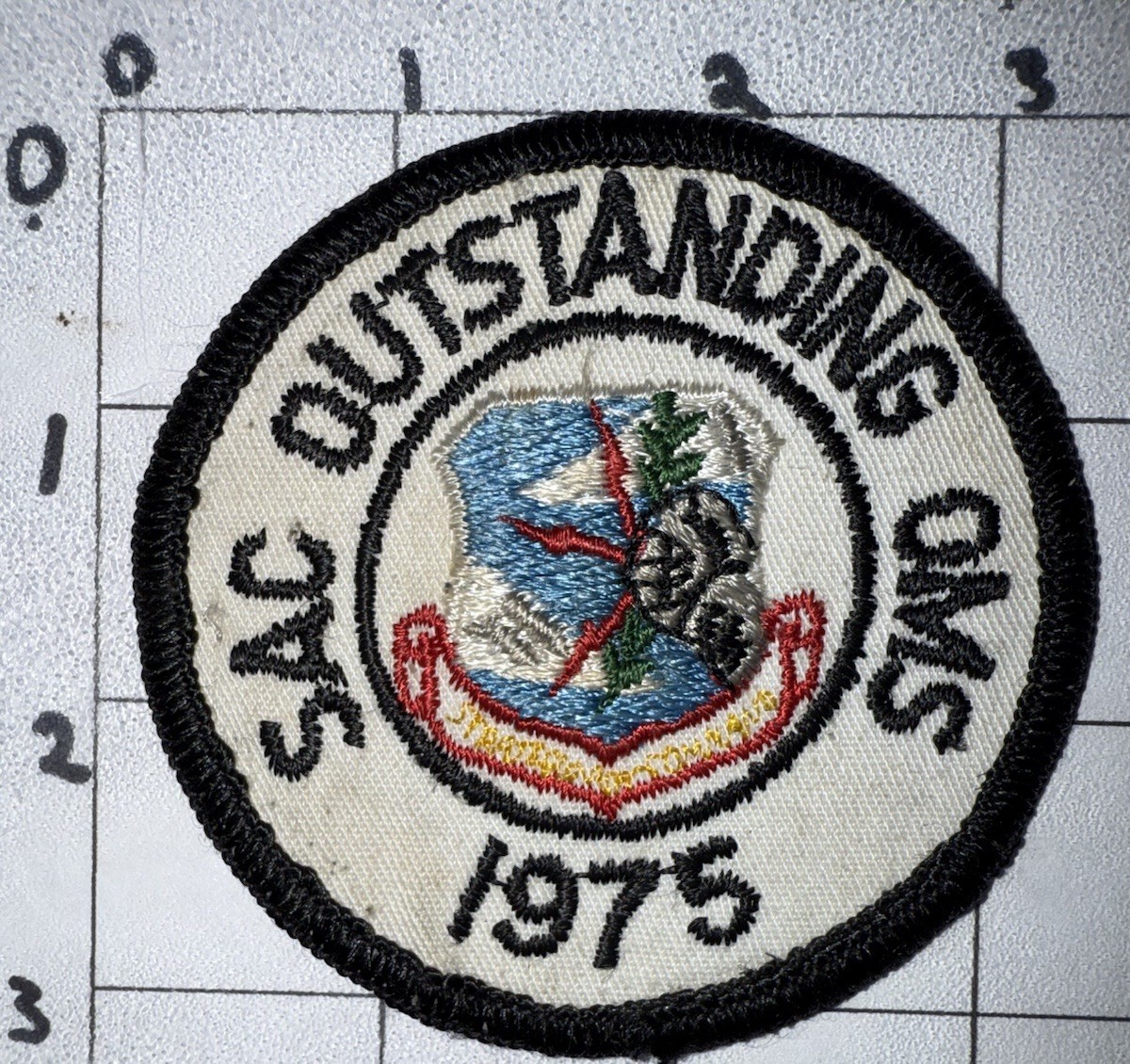 Vietnam War 1975 USAF SAC Outstanding Organizational Main Sqdn Patch (10)