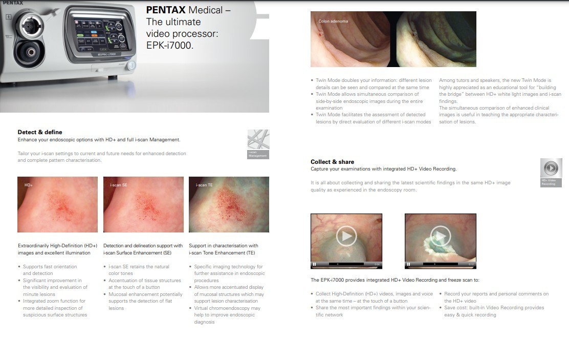 Pentax EPK-i7000 HD Endoscopy System