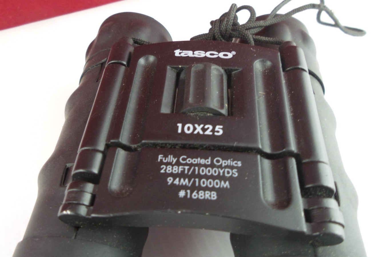 Tasco 10x25 Compact Binoculars, Fully Coated Optics